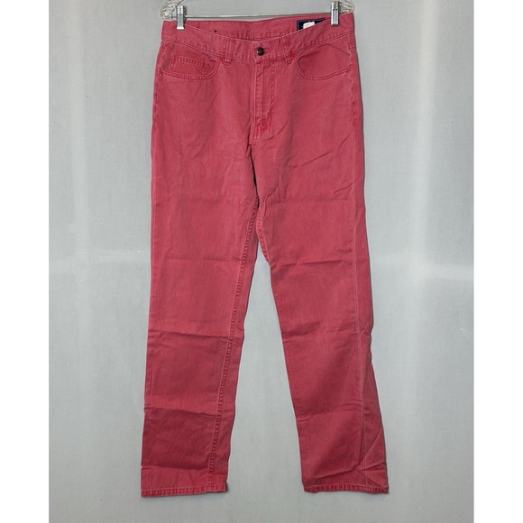 Vineyard Vines Pants‎ Mens 32 Pink Jeans Straight Leg - Picture 1 of 16